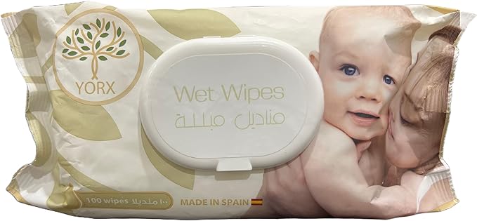 يوركس مناديل مبللة للاطفال 100حبة